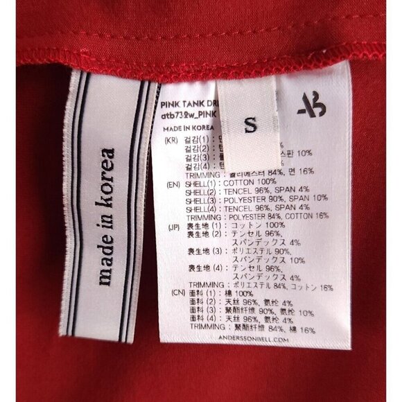 Andersson Bell Cotton Midi Dress Size S Pink $470 - Picture 10 of 14